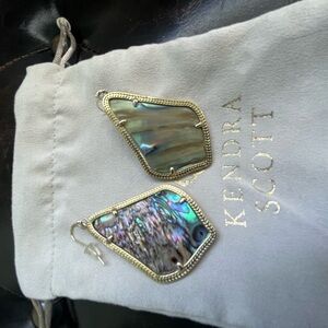 Kendra Scott Iridescent Shell Drop Earrings